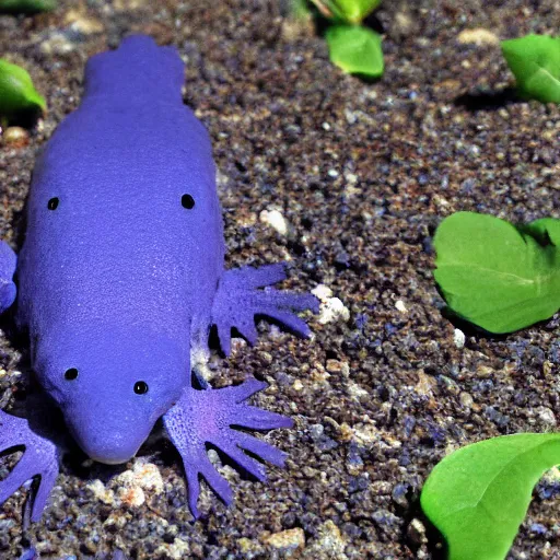 Image similar to a cute blue axolotl, midjourney style
