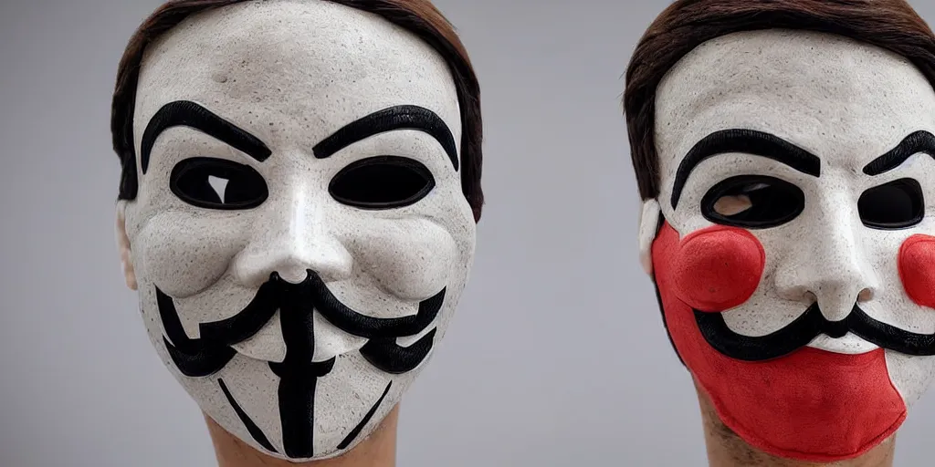 Prompt: anonymous mask, bolsonaro model