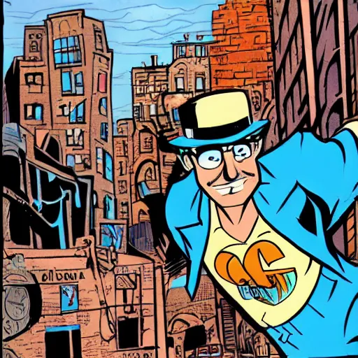 Image similar to blue sky in the style of will eisner