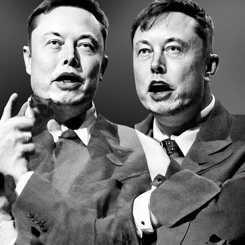 Image similar to still of elon musk / hitler