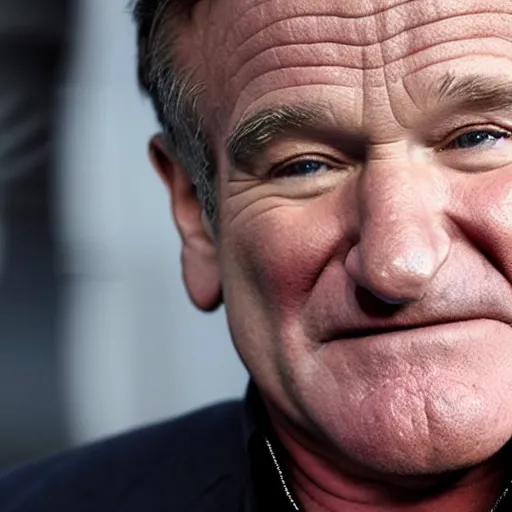 Prompt: Robin Williams in Sons of anarchy very detail4K quality super realistic