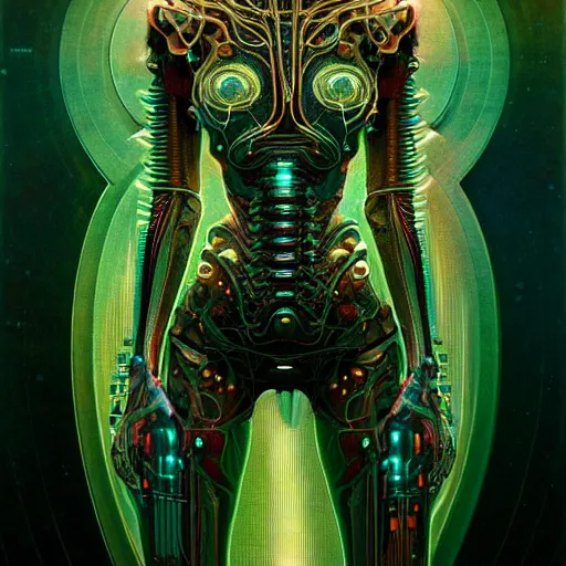 Image similar to extremely psychedelic beautiful brutalist cyborg organism infected by night. intricate, elegant, highly detailed, extremely lifelike photorealistic digital painting, artstation. steichen, gaston bussiere, tom bagshaw, brutalist cyberpunk alphonse mucha. elegant minimalism. anatomically correct. sharp focus. surreal lush melancholic cosmic hallucination