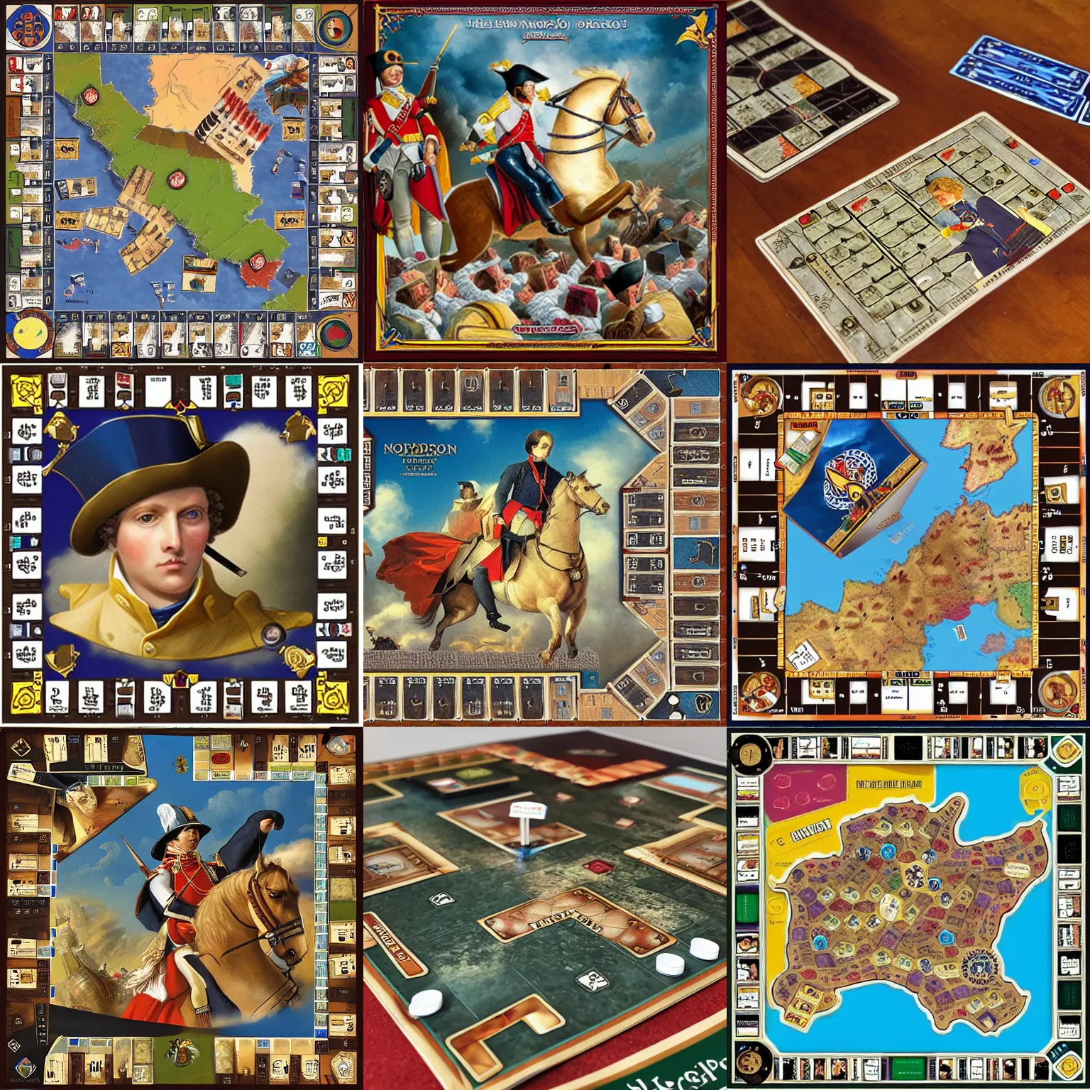Prompt: napoleon the board game