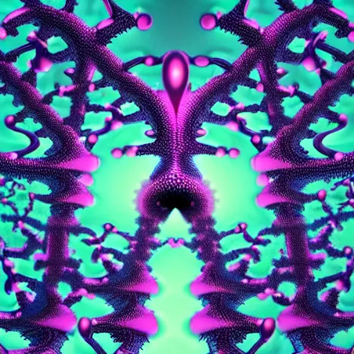 Image similar to recursive fractal nightmare never ending machine elves