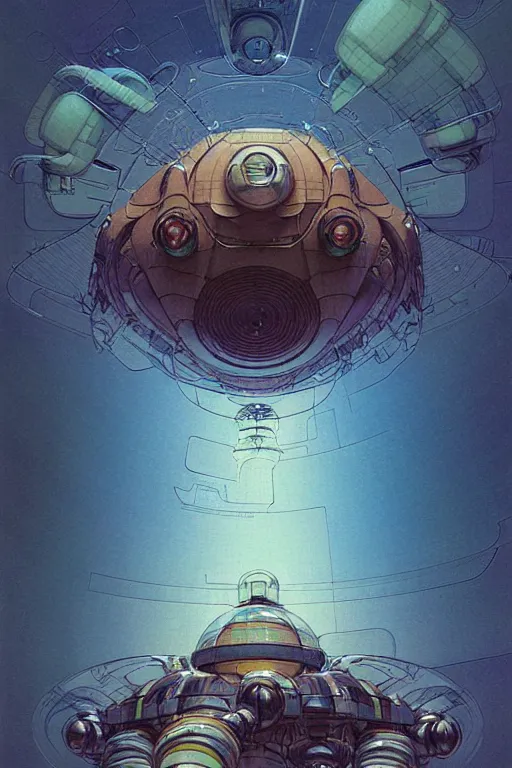 Image similar to design only! 2 0 5 0 s retro future art 1 9 7 0 s science fiction borders lines decorations space machine, mech, robot. muted colors. by jean - baptiste monge, ralph mcquarrie, marc simonetti, 1 6 6 7. mandelbulb 3 d, fractal flame, jelly fish, coral