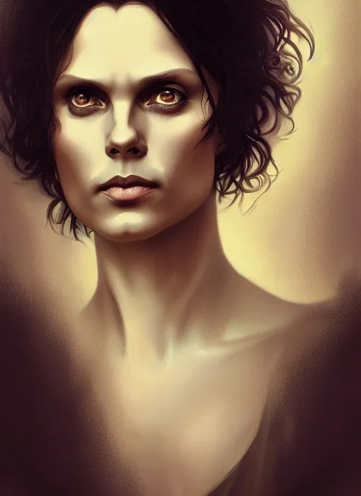 Prompt: ville valo, portrait, intricate, elegant, highly detailed, digital painting, artstation, concept art, wallpaper, smooth, sharp focus, illustration, art by artgerm and greg rutkowski and alphonse mucha