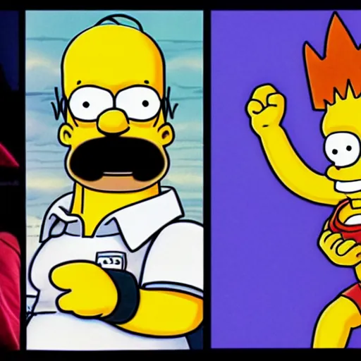 Prompt: homer simpson as a dragon ball character by akira toriyama, anime, manga, detailed