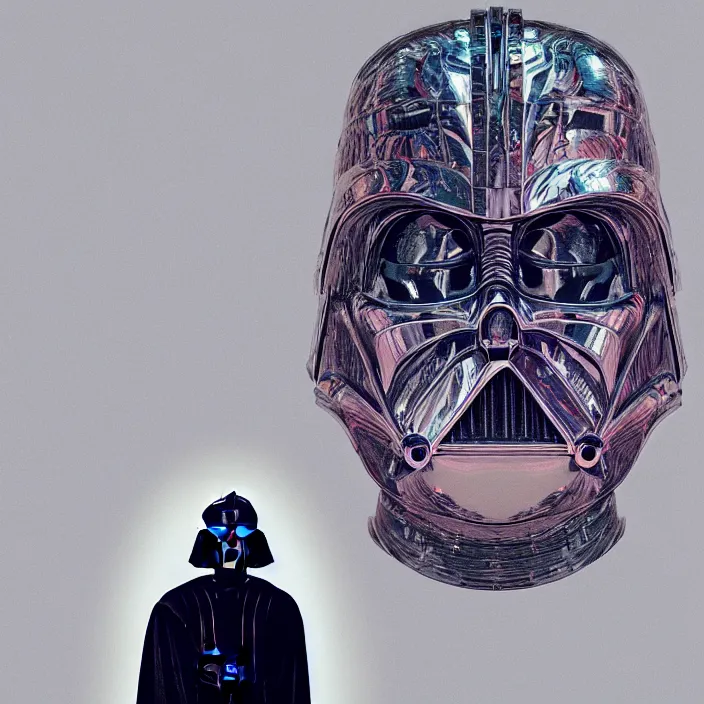 Image similar to portrait of darth vader in the oval office. intricate abstract. intricate artwork. by tooth wu, wlop, beeple, dan mumford. octane render, trending on artstation, greg rutkowski very coherent symmetrical artwork. cinematic, hyper realism, high detail, octane render, 8 k, iridescent accents