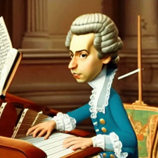 Image similar to Mozart in Pixar Animation
