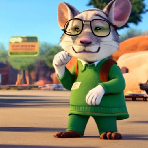 Image similar to walter white as a mouse in zootopia