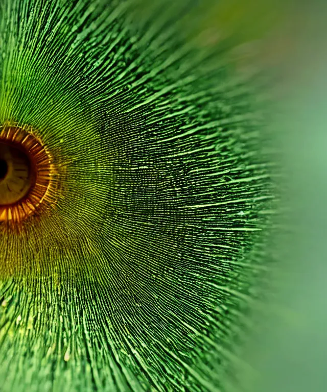 Image similar to close up of a green eye iris, electrical sparks, macro lens, 7 0 mm, highly detailed