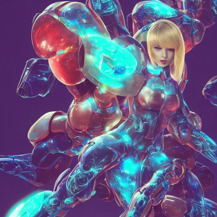 Image similar to portrait of Taylor Swift as SAMUS ARAN. metroid. HD, 4K. intricate abstract. intricate artwork. by Tooth Wu, wlop, beeple, dan mumford. octane render, trending on artstation, greg rutkowski very coherent symmetrical artwork. cinematic, hyper realism, high detail, octane render, 8k, iridescent accents.