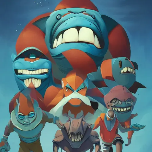 Image similar to face icon stylized minimalist street sharks, loftis, cory behance hd by jesper ejsing, by rhads, makoto shinkai and lois van baarle, ilya kuvshinov, rossdraws global illumination