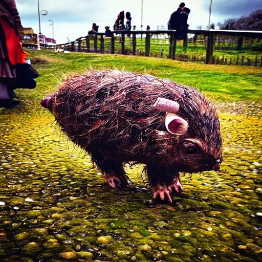 Image similar to Smartphone Huwaei snap of a wild haggis in town