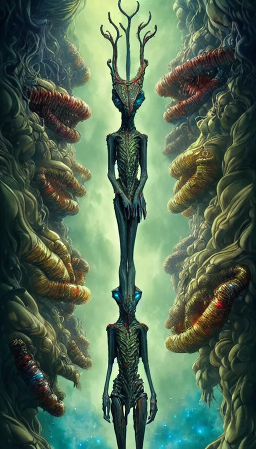 Image similar to exquisite imaginative imposing weird creature movie poster art humanoid anime movie art by : : james jean, imagine fx, weta studio james gurney