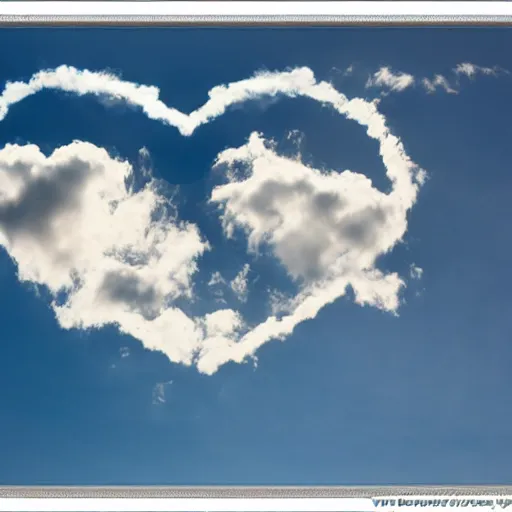 Image similar to heart heart shaped clouds, photo