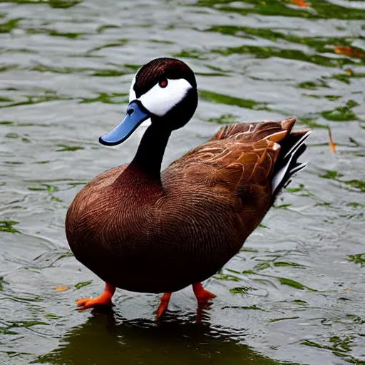 Prompt: duck that has arms for wings