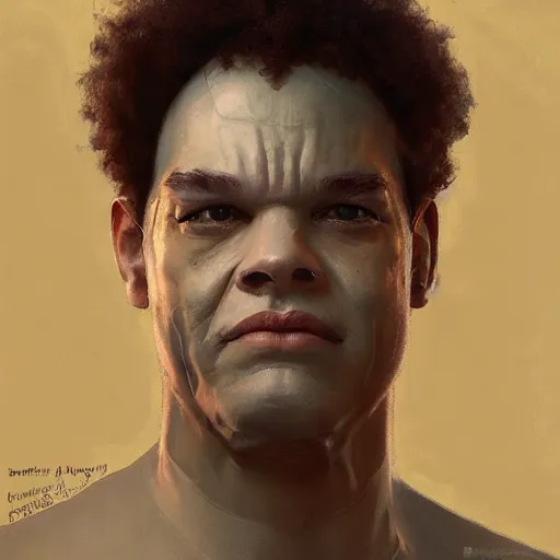 Prompt: front view portrait stephen mckinley henderson as sandman, human computer, vr headset, digital art from artstation by ruan jia and mandy jurgens and artgerm and william - adolphe bouguereau