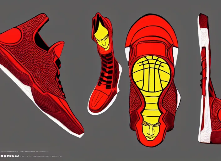 basketball sneakers concept of groot, trending on