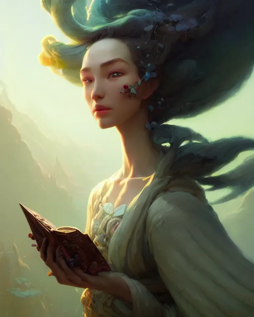 Prompt: song of the wind, beauty portrait, chocolate. intricate background, fantasy art by peter mohrbacher, greg rutkowski, craig mullins, ruan jia, thomas kinkade, victo ngai. unreal engine, blender, octane, ray tracing. fractal crystal, sharp focus, masterpiece, post processing, deviantart