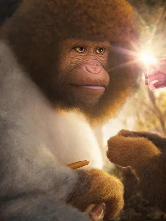 Prompt: portrait art of bob ross painting a bored ape nft, 8 k ultra realistic, lens flare, atmosphere, glow, detailed, intricate, full of colour, cinematic lighting, trending on artstation, 4 k, hyperrealistic, focused, extreme details, unreal engine 5, cinematic, masterpiece