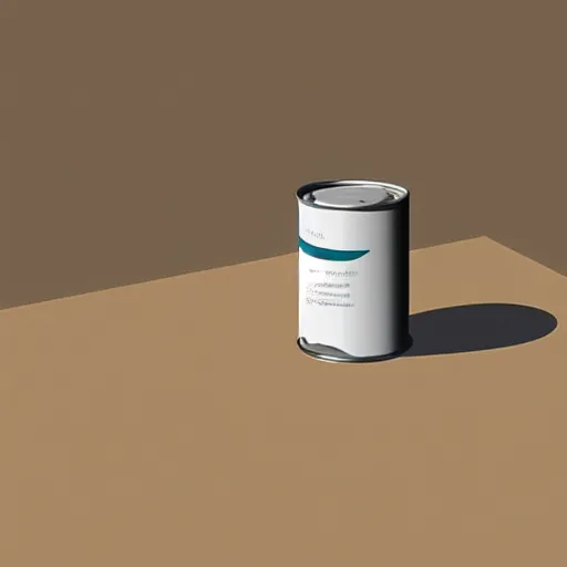 Image similar to can of paint, minimal, modern