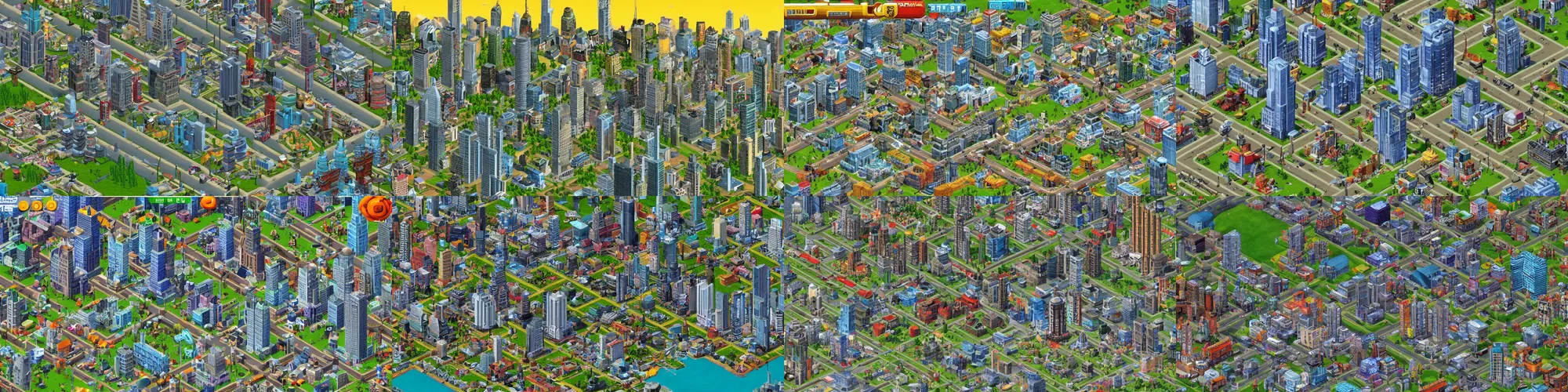 Prompt: sim city 2000