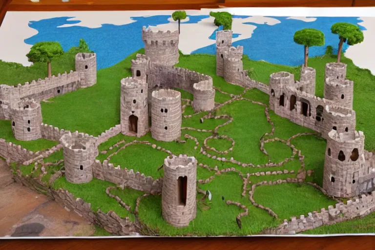 Image similar to a completed castle