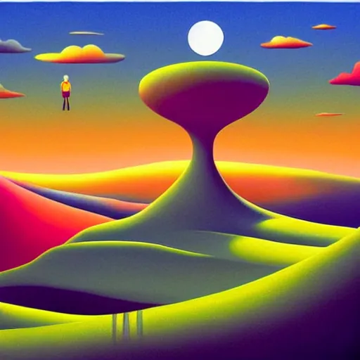 Image similar to a vivid landscape, an ultrafine detailed painting by rafal olbinski, skeuomorphic, a simple vector based illustration, pop surrealism, airbrush art, minimalist, very detailed, behance contest winner, by ross tran, detailed painting, artgerm