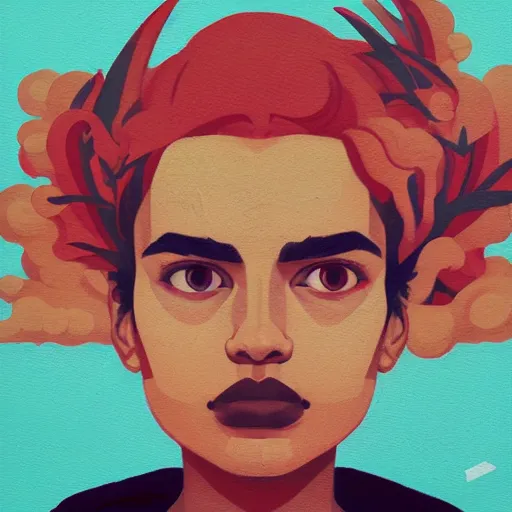 Image similar to Supreme x Laurel wreath Profile Picture by Sachin Teng, asymmetrical, Organic Painting , Matte Painting, geometric shapes, hard edges, graffiti, street art,:2 by Sachin Teng:4