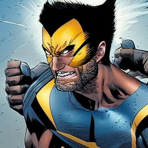 Prompt: wolverine with x - men