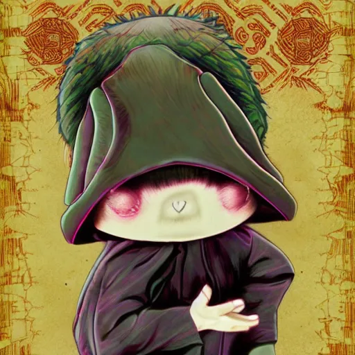 Image similar to Silat sloth dual, chibi manga art style, Japanese style, in the style of Mark Ryden, digital art