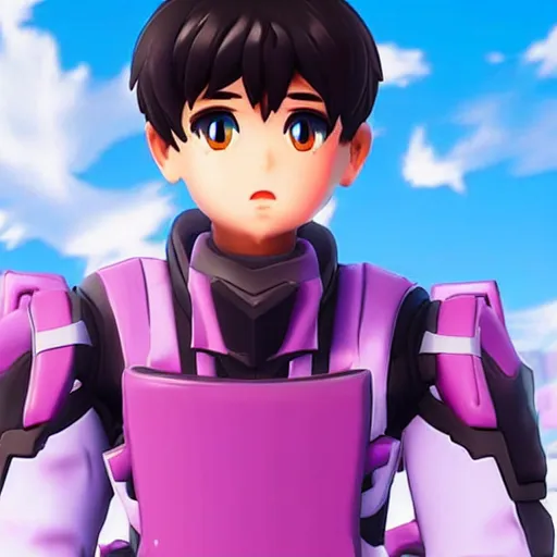 Prompt: shinji ikari in fortnite