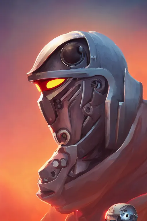 Image similar to epic mask helmet robot ninja portrait stylized as fornite style game design fanart by concept artist gervasio canda, behance hd by jesper ejsing, by rhads, makoto shinkai and lois van baarle, ilya kuvshinov, rossdraws global illumination radiating a glowing aura global illumination ray tracing hdr render in unreal engine 5