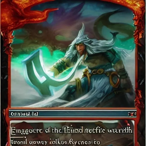 Image similar to 1. runic ward - enchantment - 2 w - when runic ward enters the battlefield, target creature gets + 1 / + 1 and gains lifelink until end of turn. - the wards of the ancients still hold power. magic the gathering card illustration