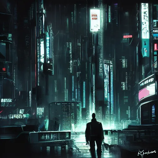 Prompt: cyberpunk noir - 8