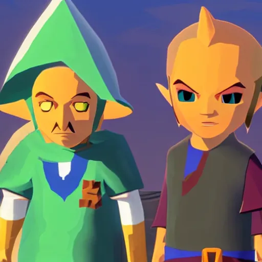 Image similar to Mike Ehrmantraut in Zelda the Wind Waker