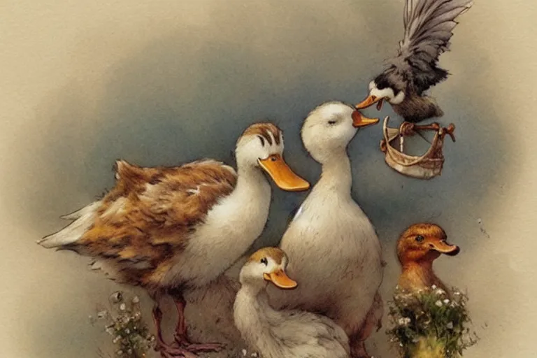 Image similar to ( ( ( ( ( duckburg. muted colors. ) ) ) ) ) by jean - baptiste monge!!!!!!!!!!!!!!!!!!!!!!!!!!!