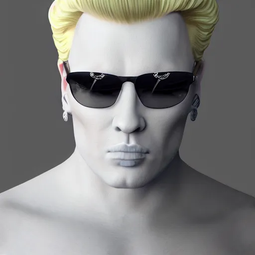 Image similar to vanilla ice but his hair is made out of swirly ice cream vanilla ice cream his hair is completely made out of vanilla swirled vanilla ice cream, ice cream hair, realistic, hyperrealistic, ultra realistic, real, real world, highly detailed, very detailed, extremely detailed, intricate details, 8 k resolution, hd quality