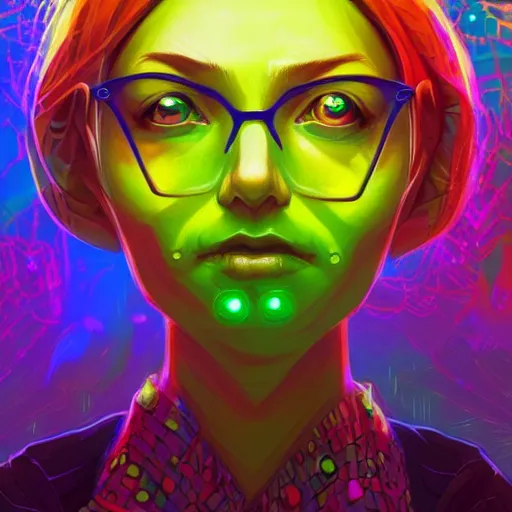 Image similar to skill magic geek inside matrix deepdream radiating a glowing aura stuff loot legends stylized digital illustration video game icon artstation lois van baarle, ilya kuvshinov, rossdraws,