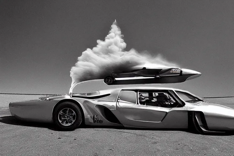 Image similar to “supersonic acrobatic rocket powered battle cars”