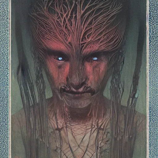 Prompt: by waterhouse, by beksinski, high quality, color photography portrait of eerie yokai, facing camera, symmetrical eyes, photorealistic, highly detailed, haunting, occult, desolate background, extremely detailed, intricate, elaborate,, dramatic lighting, photorealistic, photorealism, octane render, 8 k,