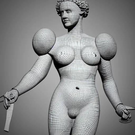 Image similar to a renaissance statue surrounded by a 3 d neon ring, 3 d render, black background, ray tracing, 8 k resolution, sharp focus, hyper detailed, hyper realistic