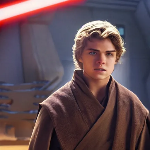 Image similar to joah hill as anakin skywalker in star wars episode 3, 8k resolution, full HD, cinematic lighting, award winning, anatomically correct