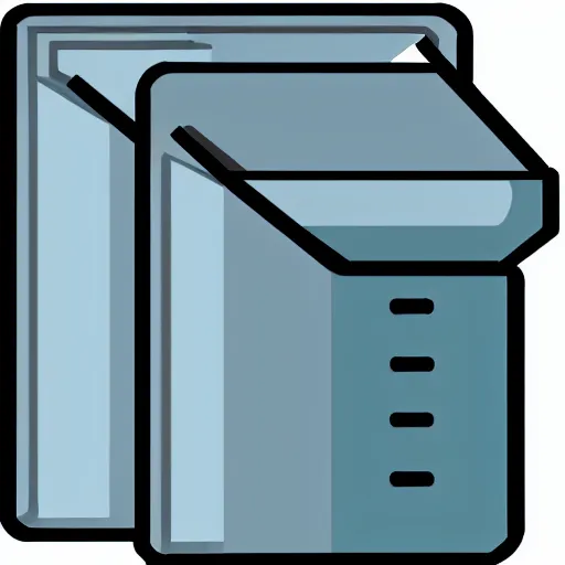 Prompt: icon of a computer folder