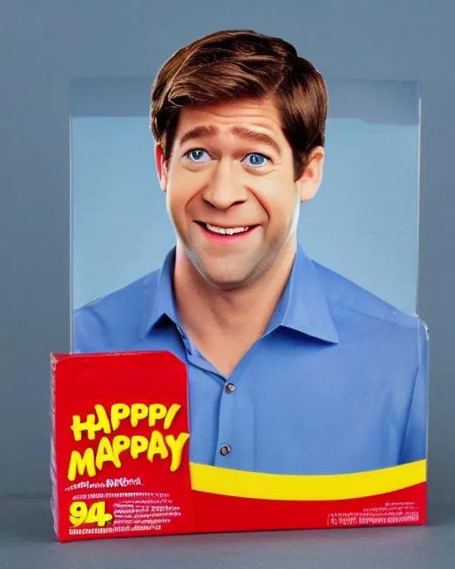 Image similar to jim halpert as a happy meal toy. highly detailed. 9 0 s photo. 4 k.