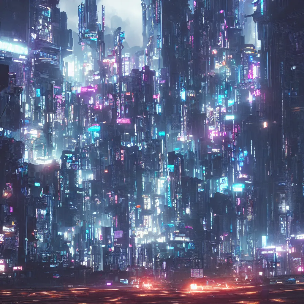 Image similar to cyberpunk city, octane render, volumetric light, realistic, hdr, cinematic