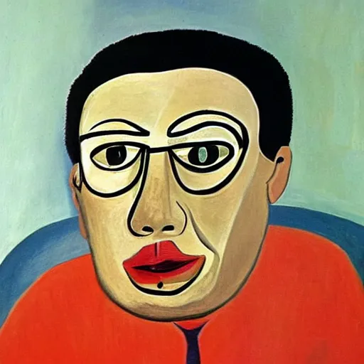 Prompt: gustavo petro by pablo picasso