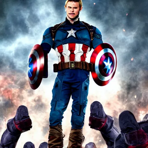 Prompt: Chris Hemsworth as Captain America