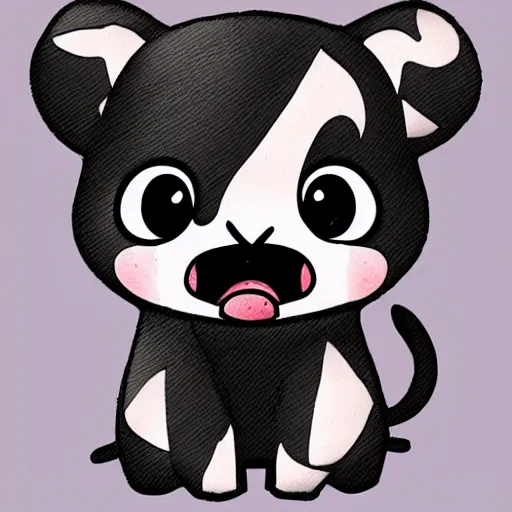 Prompt: cute chibbi cow in anime style, highly detailed, treanding on arttation